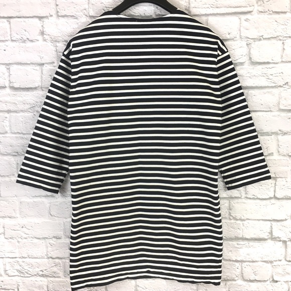 Everlane Breton Cotton Striped Oversize Dress Sz S - Picture 4 of 8